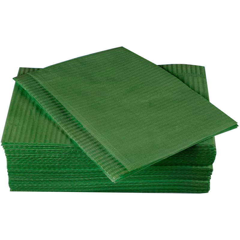 Салфетка ламинированная Standart 33*45 (бумага+полиэтилен) цв.зеленый (уп.500шт)