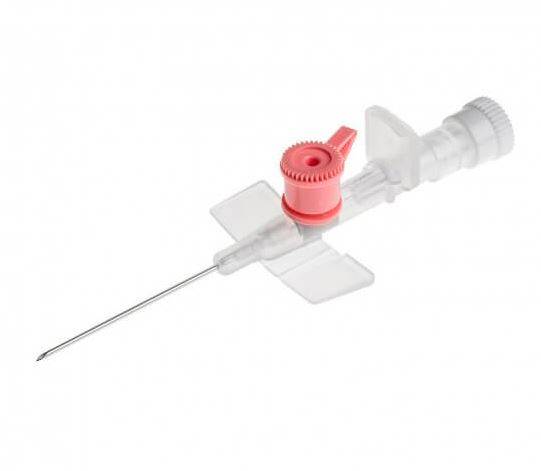 Канюля внутривен. с катетером и инъекц.клапаном 20G HEALFLON цв.РОЗОВЫЙ /Харсория/ (уп.100/1000шт)*