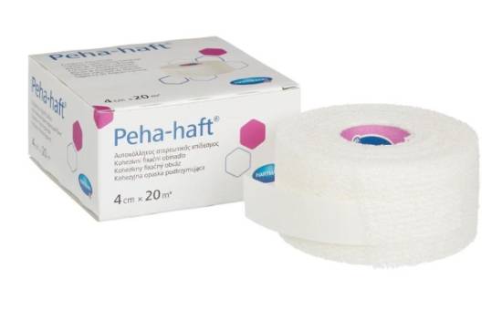Бинт самофиксирующий эластич. 4см х 20м без латекса цв.белый /Peha-haft/ (уп.1/24шт)*
