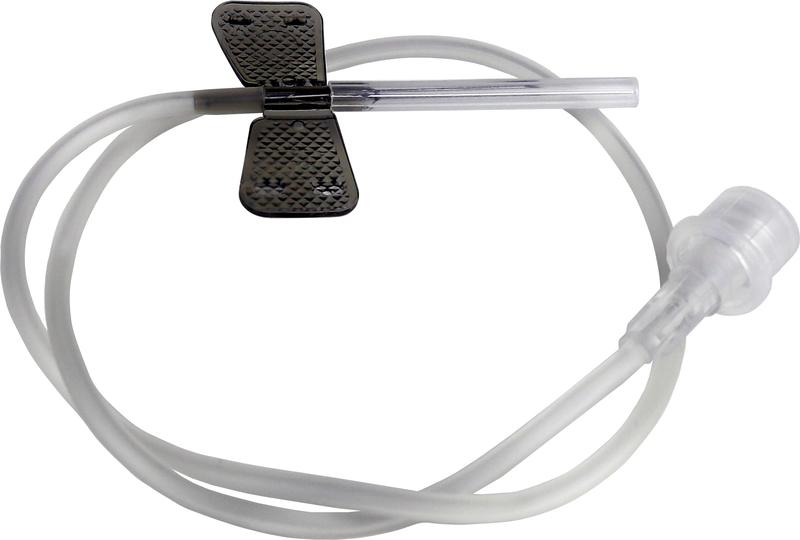 Игла-бабочка LUER LOCK 0,70х19мм 22G цв.ЧЁРНЫЙ /SFM/ (уп.100шт/кор.20уп)*
