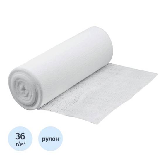 Марля медицинская отбеленная 0,9х1000м 36г/м2 /Навтекс/ (уп.1000м) рулон