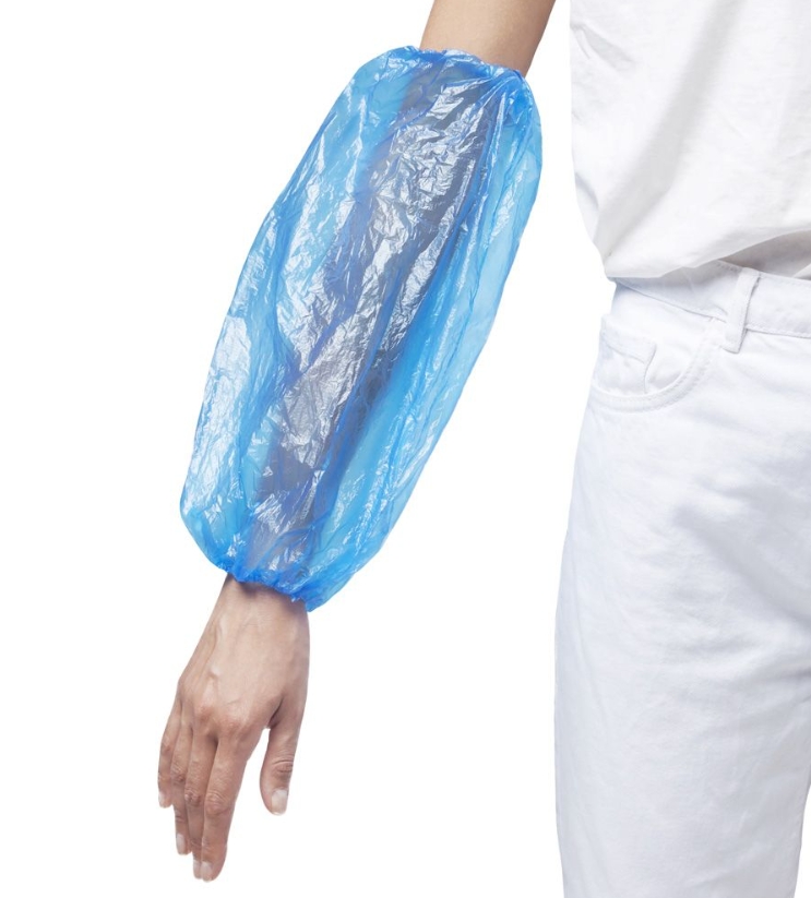 Нарукавники п/э 25х40см 3гр цв.синий /EleGreen/ (уп.50/1000пар)*