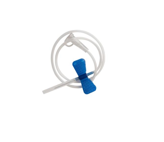 Игла-бабочка Luer 0,6х19мм 23G (синий), длина катетера 30см /Шандонг Протос/ (уп.100/2000шт)*