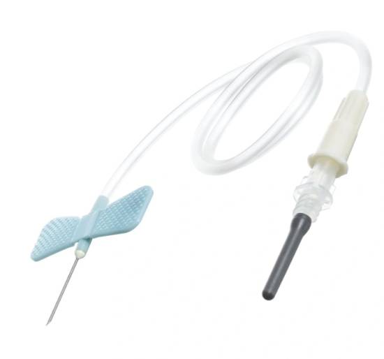 Игла-бабочка LUER-адаптер 0,60х19мм 23G цв.ГОЛУБОЙ /Improvacuter/ (уп.100шт/кор.20уп)*