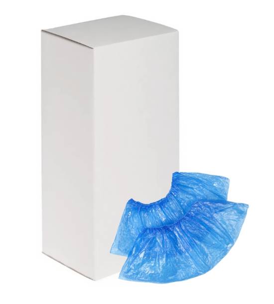 Бахилы п/э Стандарт Лайт 18мкм 1,8г цв.синий /EleGreen/ (евроблок 1000п/к.6000п) ЭГ-17